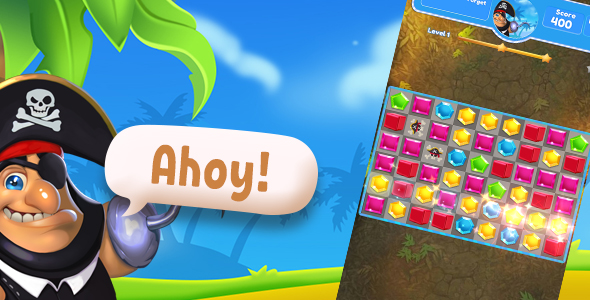 Pirate Boxes 3 match game icon