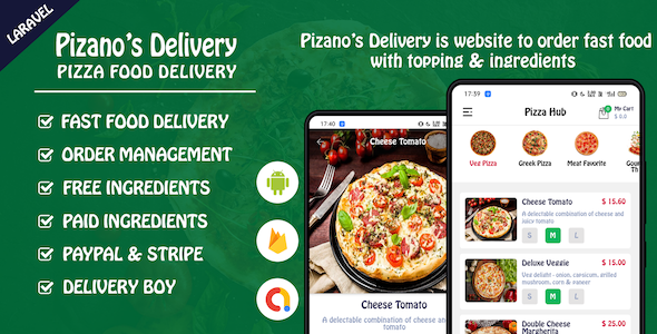 Pizano's Delivery: Unlimited pizza order Full Android Application icon