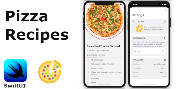 Pizza Recipes SwiftUI Template icon