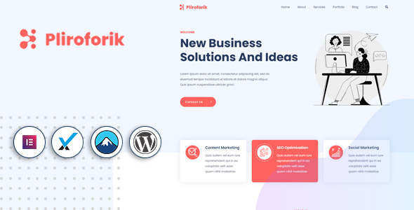 Pliroforik - IT Agency Portfolio WordPress Theme icon