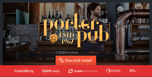 Porter Pub - Bar & Restaurant WordPress Theme icon