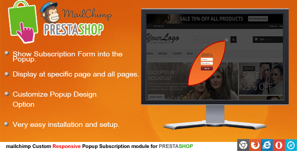 Prestashop Mailchimp Subscription icon
