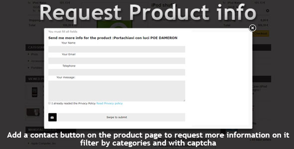 Prestashop Request Info (GDPR Compatible) icon