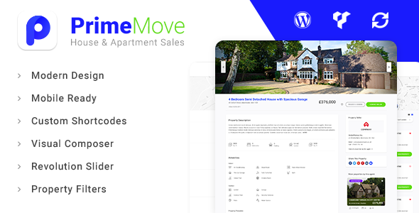 Primemove - Real Estate Property WordPress Theme icon