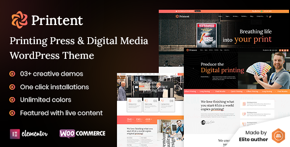 Printent - Printing Press & Digital Media WordPress Theme icon