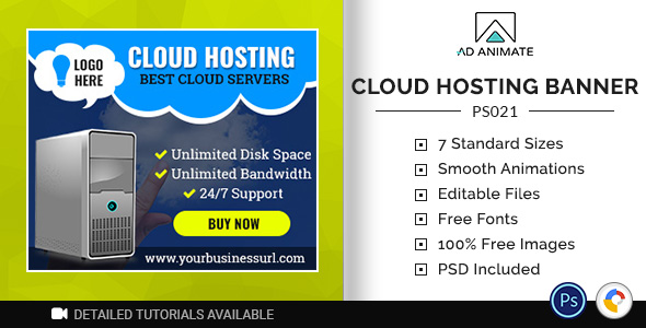 Professional Services | Cloud Hosting Server Banner (PS022) icon