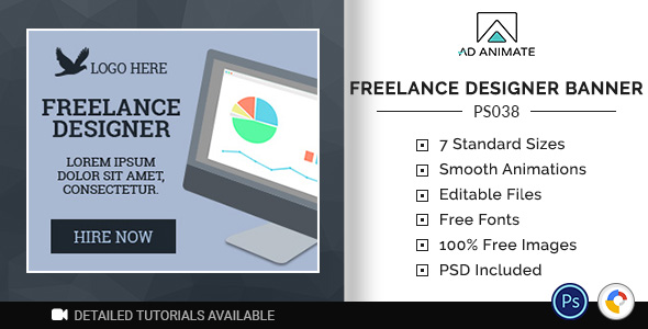 Professional Services | Freelance Designer Banner (PS038) icon