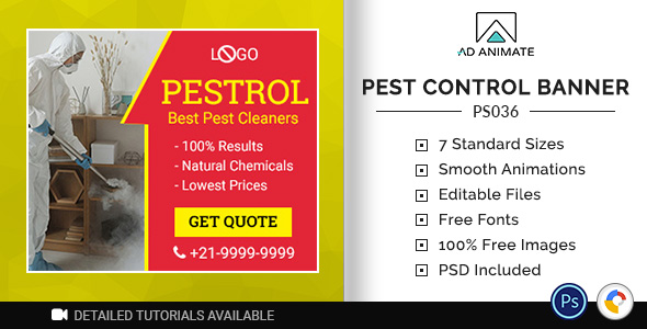 Professional Services | Pest Cleaner Banner (PS036) icon