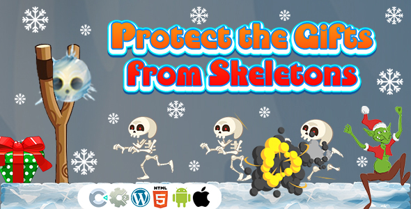Protect the Gifts from Skeletons (Construct 3 | Construct 2 | C3P | CAPX | HTML5) Christmas Game icon
