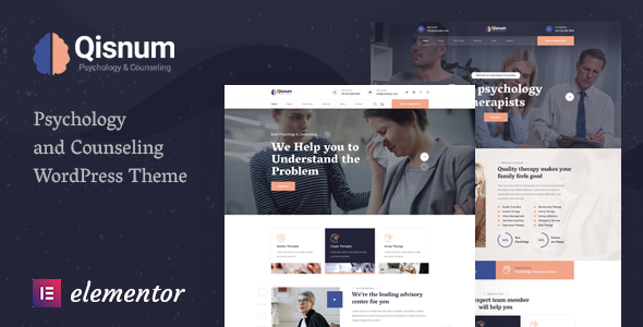 Qisnum - Psychology & Counseling WordPress Theme icon