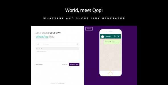 Qopi - WhatsApp and Short Link Generator icon