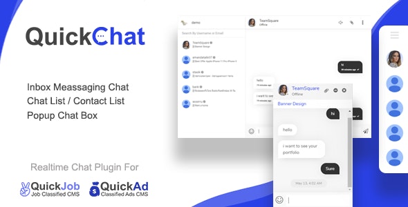 Quickchat realtime AJAX chat messaging plugin For QuickCMS icon