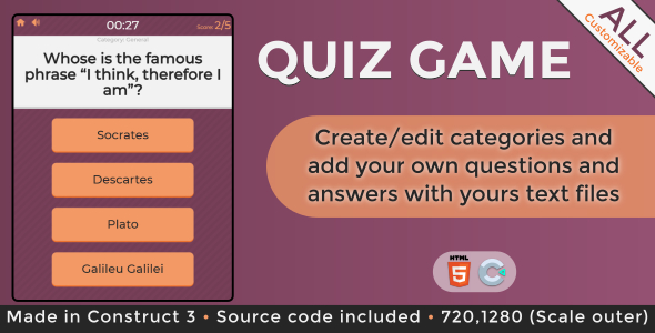 Quiz Game - HTML5 Casual Game icon