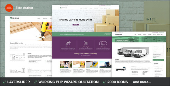 REMOVALS - Moving WordPress Theme icon