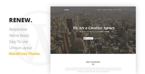 RENEW - Creative One Page WordPress Theme icon