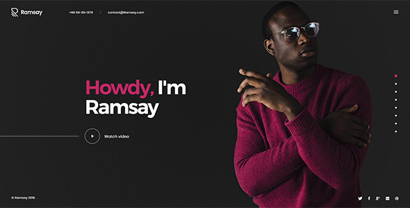 Ramsay - Personal CV/Resume WordPress Theme icon