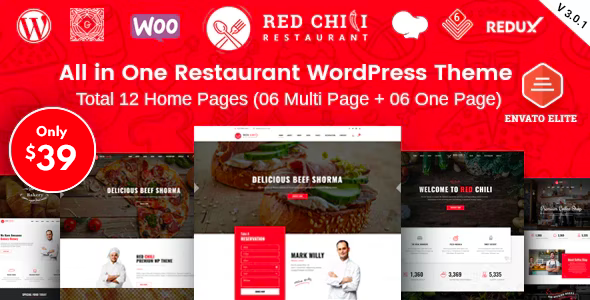 RedChili - Restaurant WordPress Theme icon