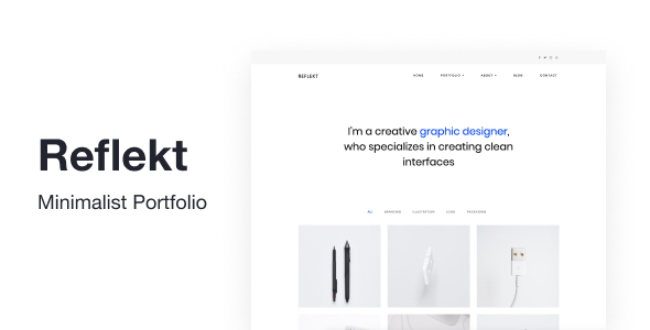 Reflekt - Minimalist Portfolio Theme icon