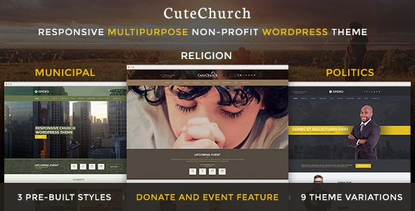 Religion & Political — CuteChurch WP Theme icon