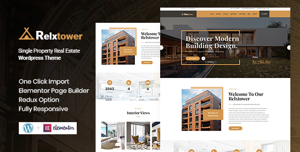 Relxtower - Single Property WordPress Theme icon
