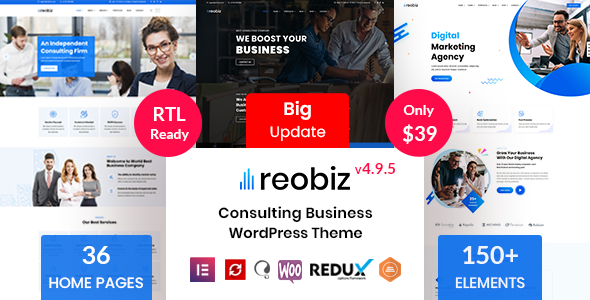 Reobiz - Consulting Business WordPress Theme icon