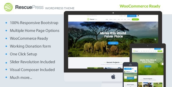 RescuePress - Environmental Protection, Charity & Non-Profit WordPress Theme icon