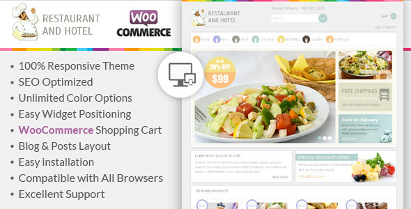 Restaurant - Responsive WooCommerce Theme icon