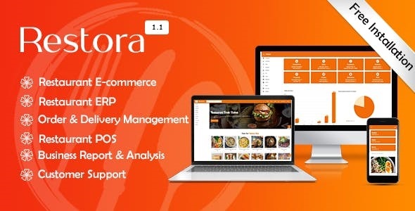 Restora - Restaurant Management System + Restaurant E-commerce icon