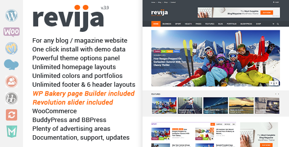 Revija – Blog/Magazine WordPress Theme icon