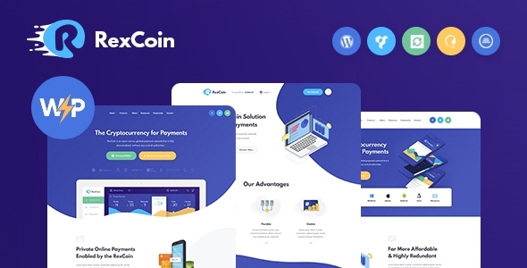 RexCoin | A Multi-Purpose Cryptocurrency & Coin ICO WordPress Theme icon