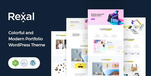 Rexal - A Colorful and Modern Multipurpose Portfolio WordPress Theme icon