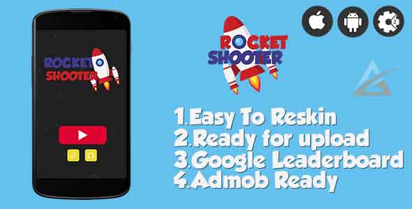 Rocket Shooter- HTML5 Game + Mobile Version! (Construct-2 CAPX) icon