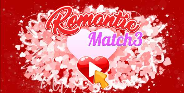 Romantic Match3 - HTML5 Game. Construct 2-3. AdSense. Mobile icon