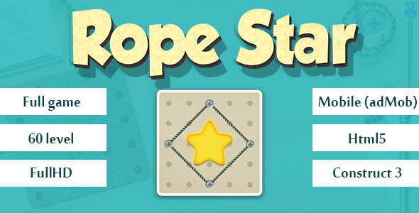 Rope Star. Html5, Mobile (adMob), Construct 3 icon