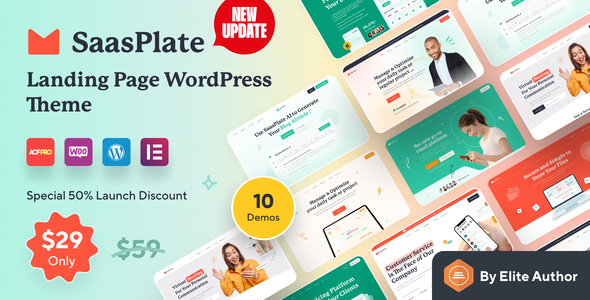 SaasPlate - Landing Page WordPress Theme icon