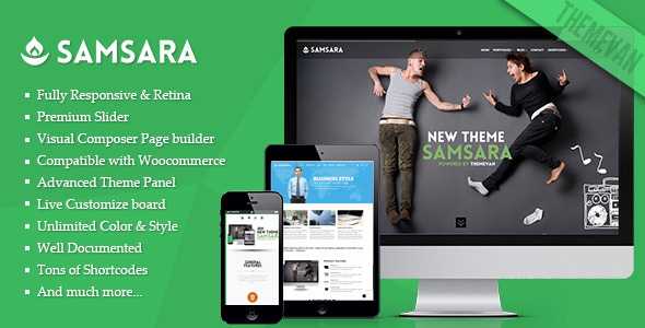 Samsara - Creative Multi-pages and One Page WordPress Theme icon