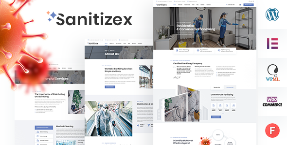Sanitizex - Sanitizing and Cleaning Services WordPress Theme icon