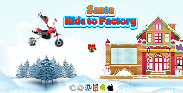 Santa Ride to Factory Game (Construct 3 | Construct 2 | C3P | CAPX | HTML5) Christmas Game icon