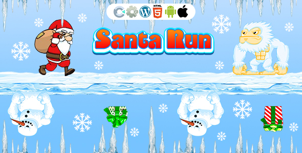 Santa Run Game (Construct 3 | Construct 2 | C3P | CAPX | HTML5) Christmas Game icon