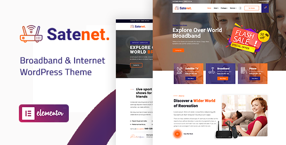 Satenet - Broadband & Internet WordPress Theme icon
