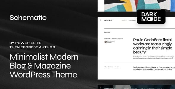 Schematic - Minimalist Blog & Magazine WordPress Theme icon