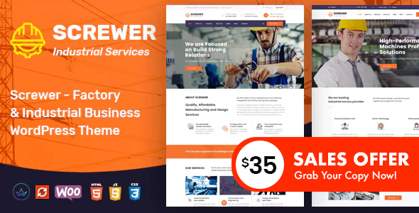 Screwer - Factory and Industrial WordPress Theme icon