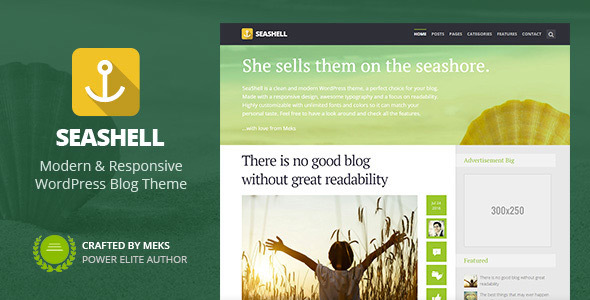 SeaShell - Modern Responsive WordPress Blog Theme icon