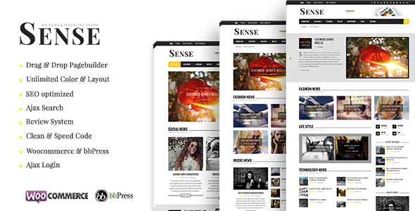Sense - Responsive Blog Magazine and News Theme icon