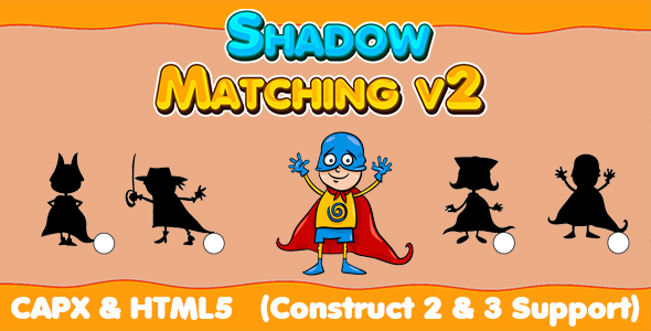 Shadow Matching v2 50 Levels (CAPX | HTML5 | Cordova) Kids Education Game icon