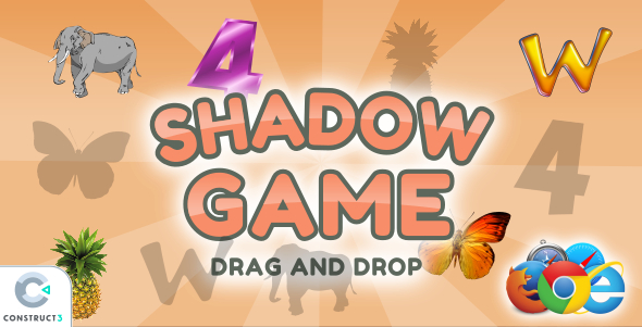 Shadow game: Drag and drop icon