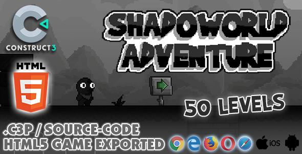 Shadoworld Adventure HTML5 Game - With Construct 3 All Source-code icon