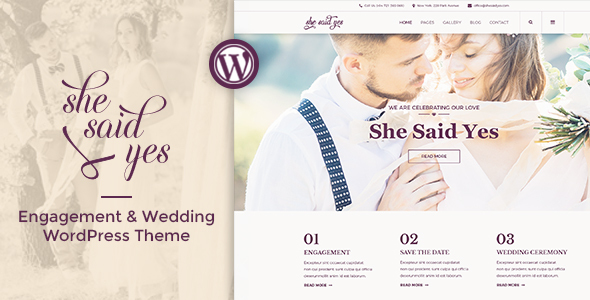 SheSaidYes - Engagement & Wedding WordPress Theme icon