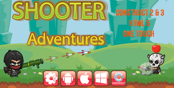 Shooter Adventures - HTML5 Game (CAPX) icon
