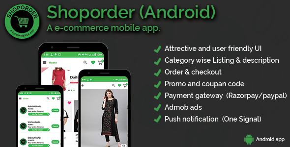 Shoporder (Android) - e-commerce application (single and multi vendor) icon